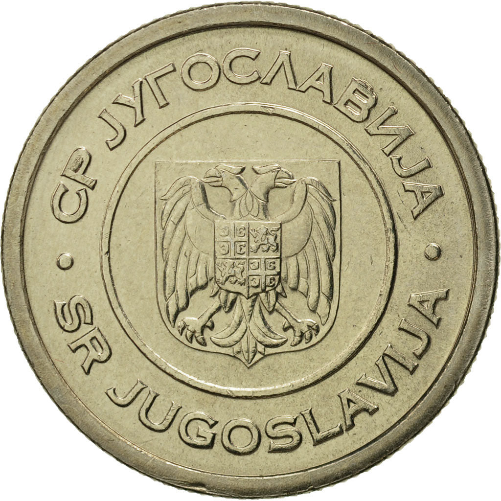 Yugoslavia, 5 Dinara, 2000, Belgrade, MS(65-70), Copper-Nickel-Zinc, KM:182