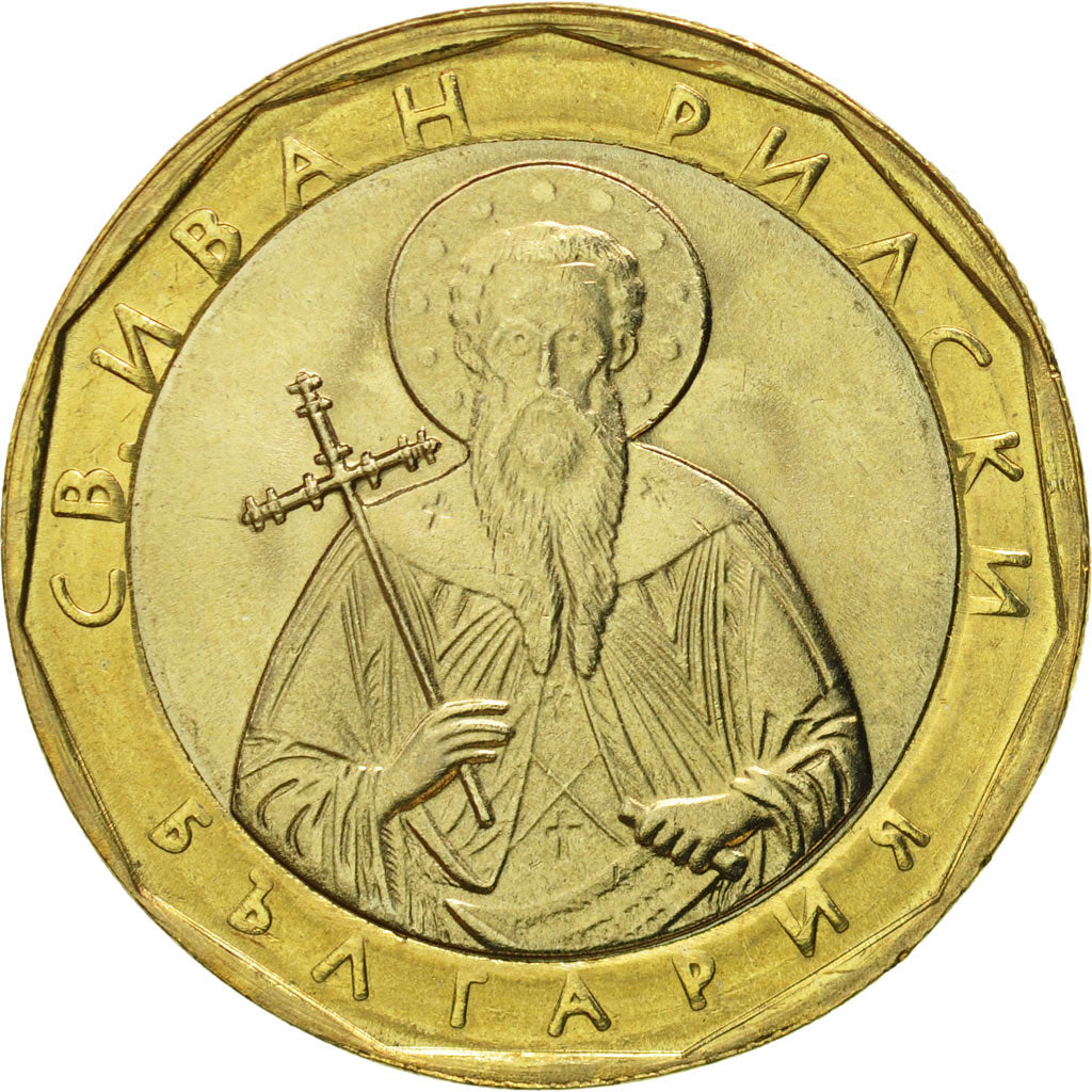 Moneda, Bulgaria, Lev, 2002, Sofia, FDC, Bimetálico, KM:254