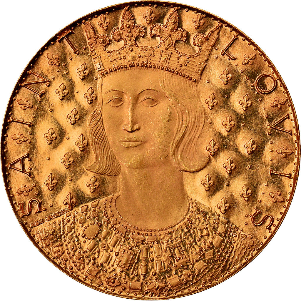 França, Medal, 7ème Centenaire de la Mort de Saint-Louis, História, 1970, De