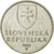 Moneta, Słowacja, 5 Koruna, 1993, MS(65-70), Nickel platerowany stalą, KM:14