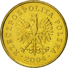 Coin, Poland, Grosz, 2004, Warsaw, MS(65-70), Brass, KM:276