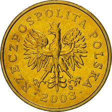 Coin, Poland, 2 Grosze, 2003, Warsaw, MS(65-70), Brass, KM:277