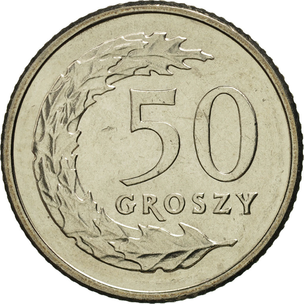 Münze, Polen, 50 Groszy, 1992, Warsaw, STGL, Copper-nickel, KM:281