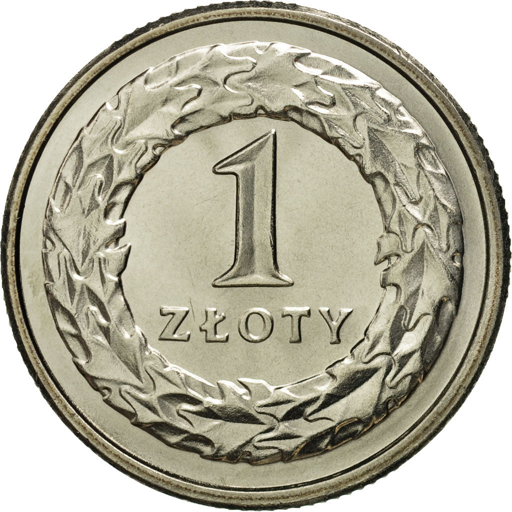 Coin, Poland, Zloty, 1992, Warsaw, MS(65-70), Copper-nickel, KM:282