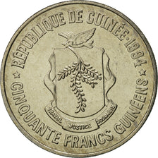 Guinea, 50 Francs, 1994, STGL, Copper-nickel, KM:63