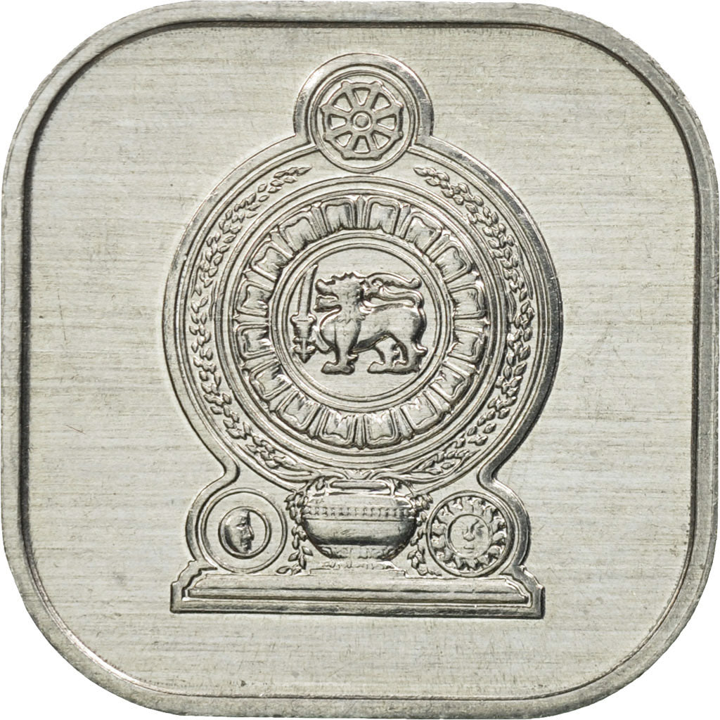 Coin, Sri Lanka, 5 Cents, 1988, MS(65-70), Aluminum, KM:139a