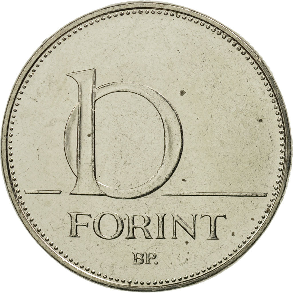 Coin, Hungary, 10 Forint, 2003, Budapest, MS(65-70), Copper-nickel, KM:695
