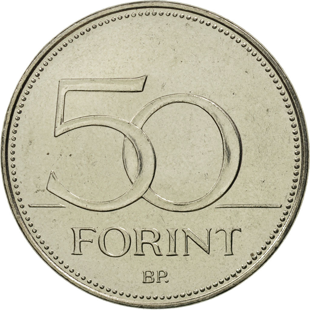 Ungarn, 50 Forint, 2003, Budapest, STGL, Copper-nickel, KM:697
