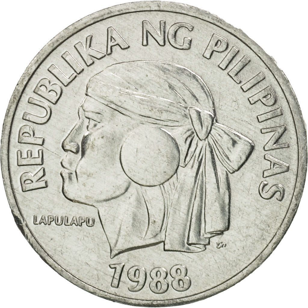 Coin, Philippines, Sentimo, 1988, MS(65-70), Aluminum, KM:238