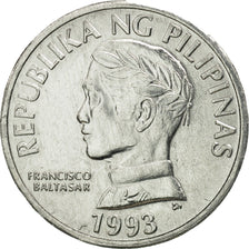 Coin, Philippines, 10 Sentimos, 1993, MS(65-70), Aluminum, KM:240.2
