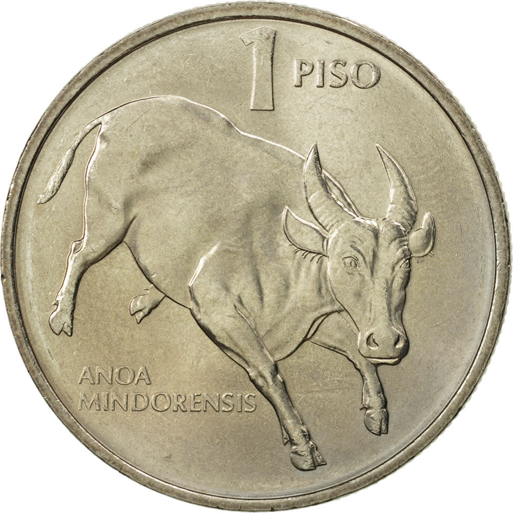 Philippines, Piso, 1989, MS(65-70), Copper-nickel, KM:243.1