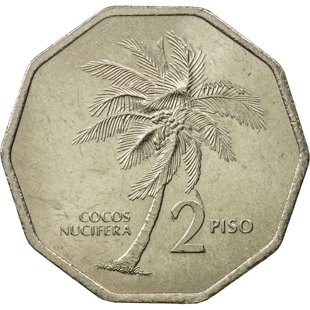 Coin, Philippines, 2 Piso, 1989, MS(63), Copper-nickel, KM:244