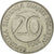 Moneda, Eslovenia, 20 Tolarjev, 2004, Kremnica, EBC+, Cobre - níquel, KM:51