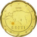 Estonia, 20 Euro Cent, 2011, Vantaa, MS(65-70), Mosiądz, KM:65
