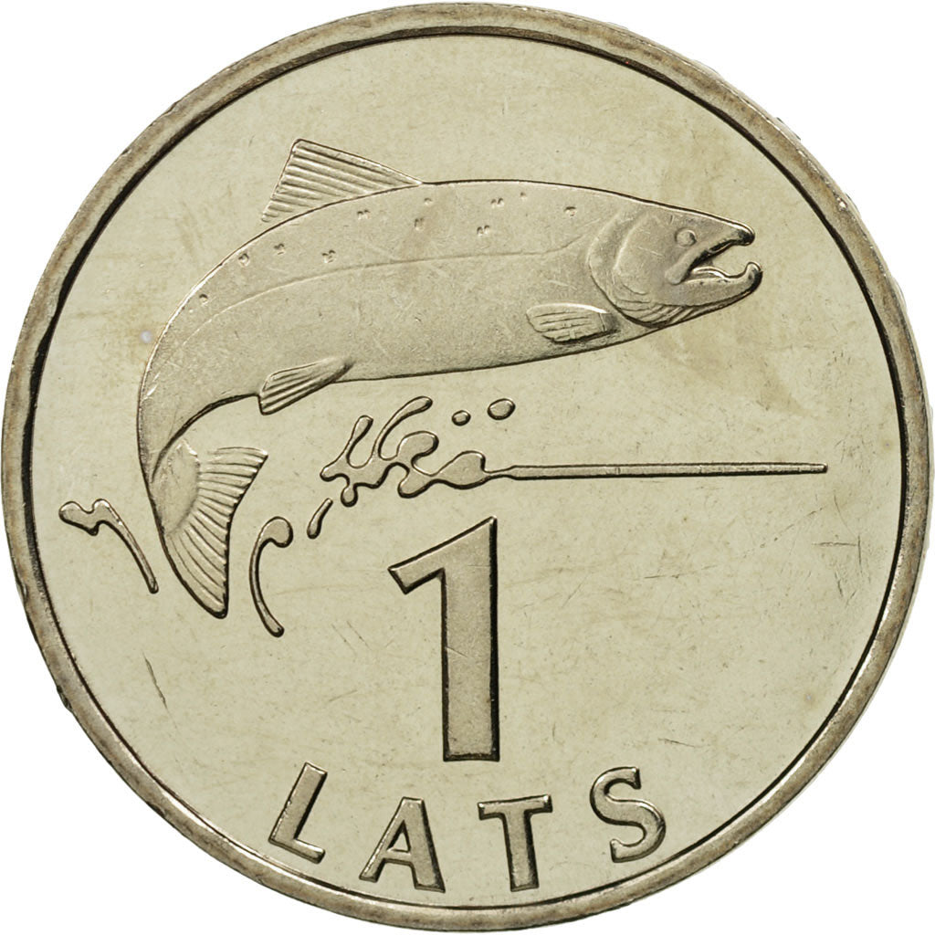 Coin, Latvia, Lats, 1992, MS(65-70), Copper-nickel, KM:12