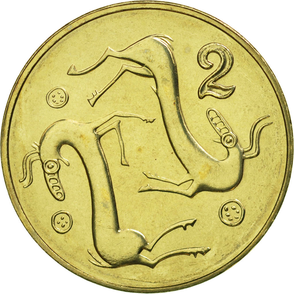 Munten, Cyprus, 2 Cents, 2004, FDC, Nickel-brass, KM:54.3