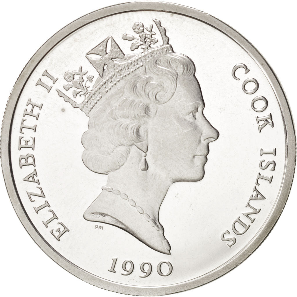 COOK ISLANDS, 10 Dollars, KM #90, Silver, 10.00