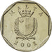 Coin, Malta, 5 Cents, 2001, MS(65-70), Copper-nickel, KM:95
