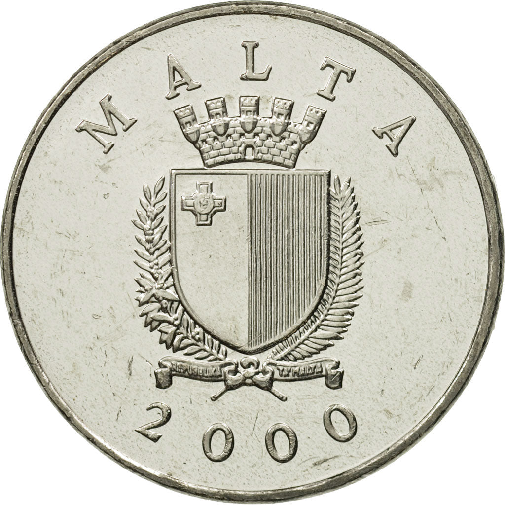 Münze, Malta, Lira, 2000, STGL, Nickel, KM:99
