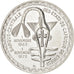 WEST AFRICAN STATES, 500 Francs, KM #7, Silver, 37, 25.00