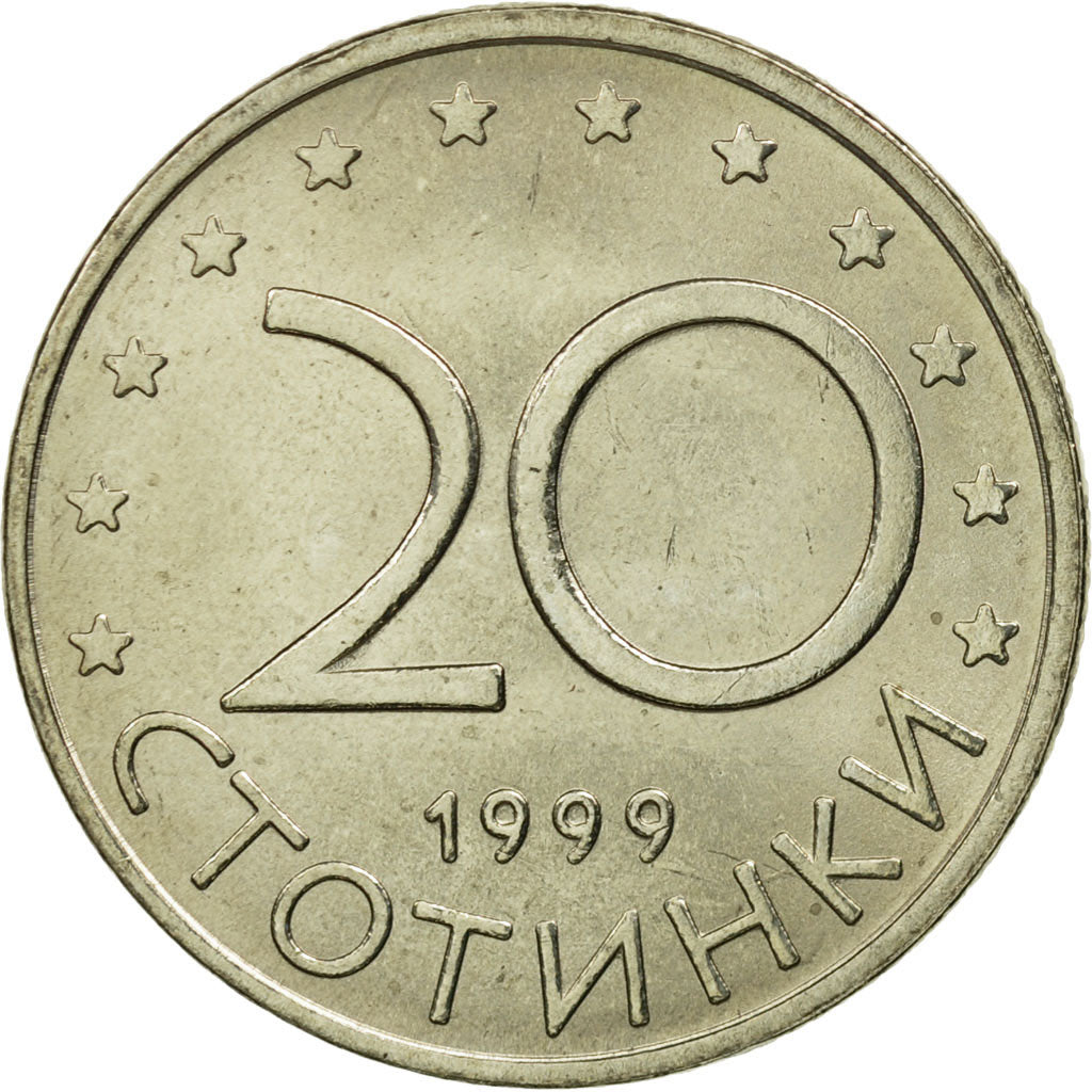 Monnaie, Bulgarie, 50 Stotinki, 1999, FDC, Copper-Nickel-Zinc, KM:242