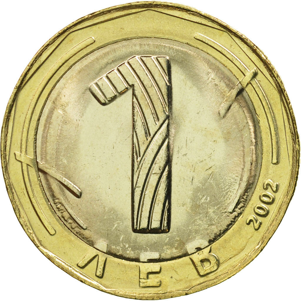 Bulgaria, Lev, 2002, Sofia, MS(65-70), Bi-Metallic, KM:254