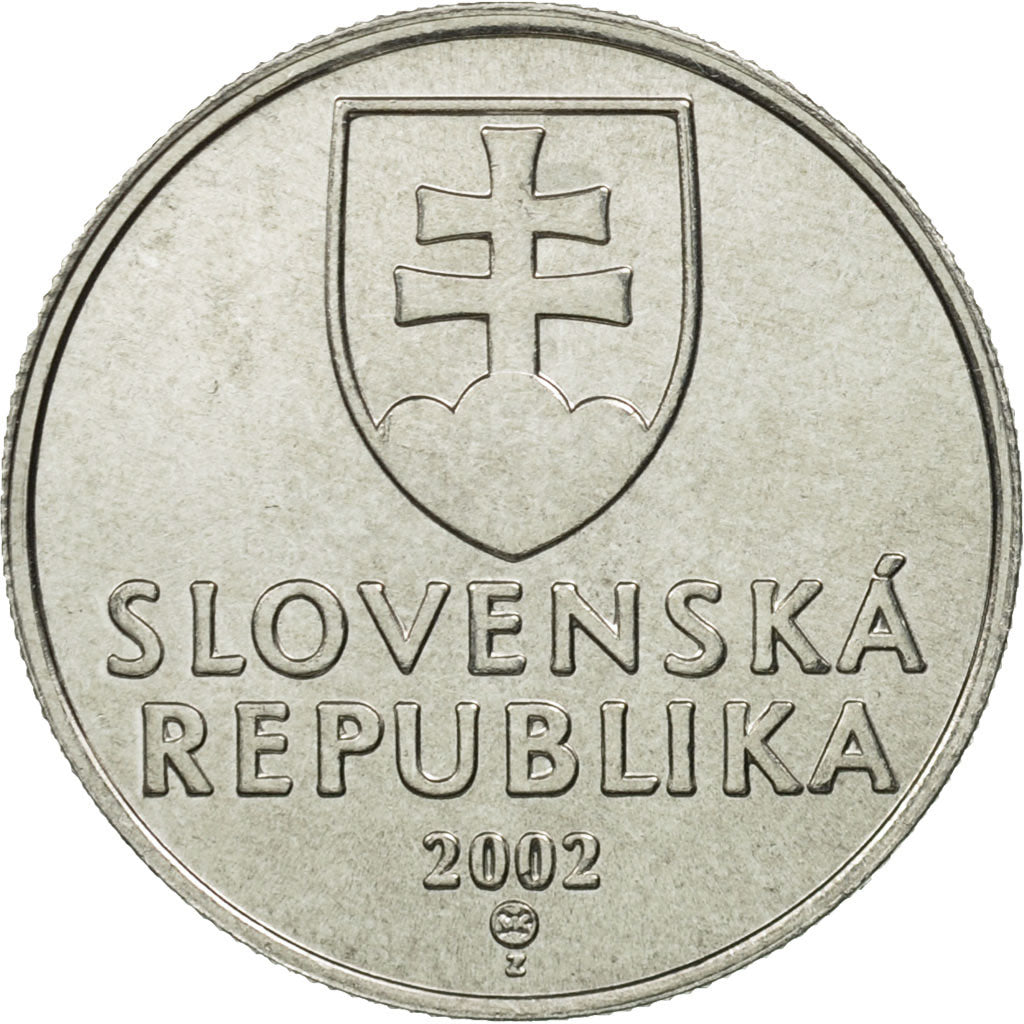 Coin, Slovakia, 20 Halierov, 2002, MS(65-70), Aluminum, KM:18