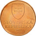 Coin, Slovakia, 50 Halierov, 2007, MS(65-70), Copper Plated Steel, KM:35