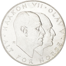 Moneta, Norwegia, Olav V, Srebro, KM:414