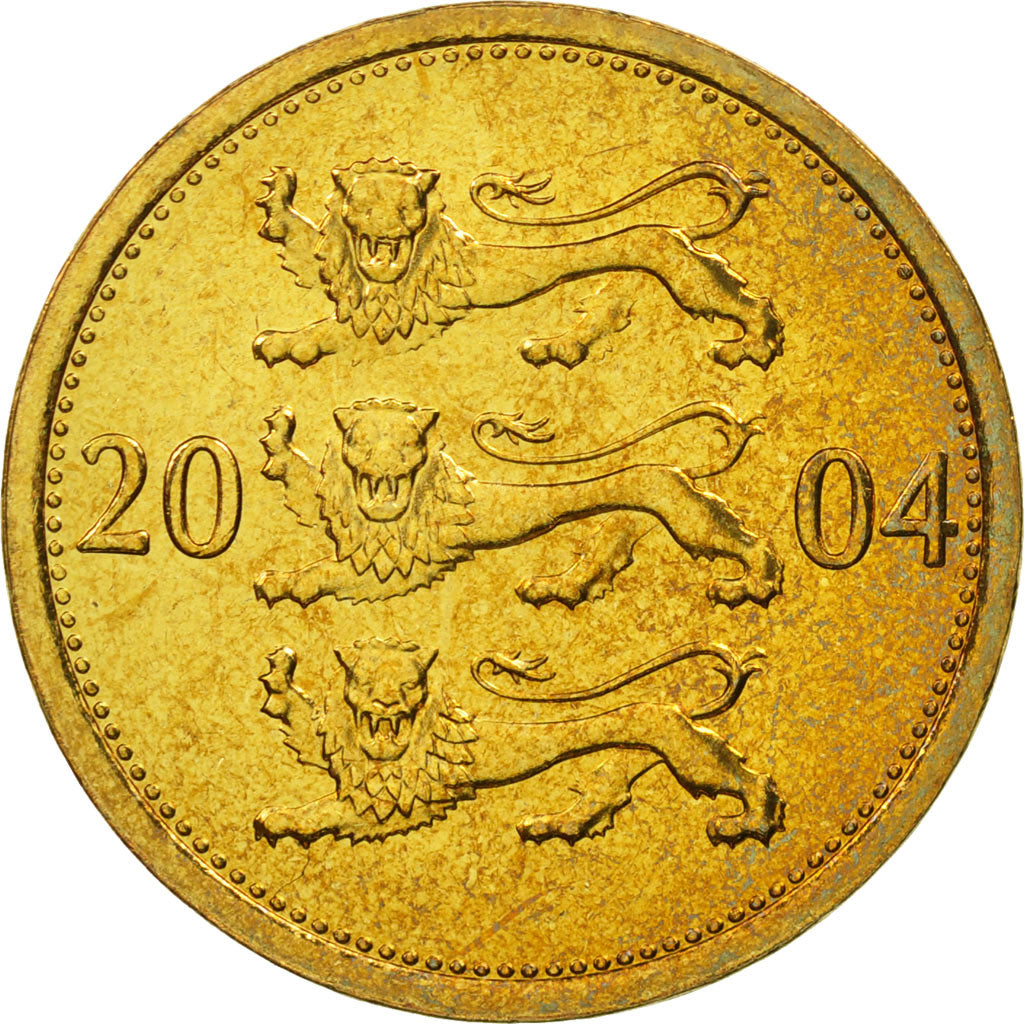 Moneta, Estonia, 50 Senti, 2004, FDC, Alluminio-bronzo, KM:24