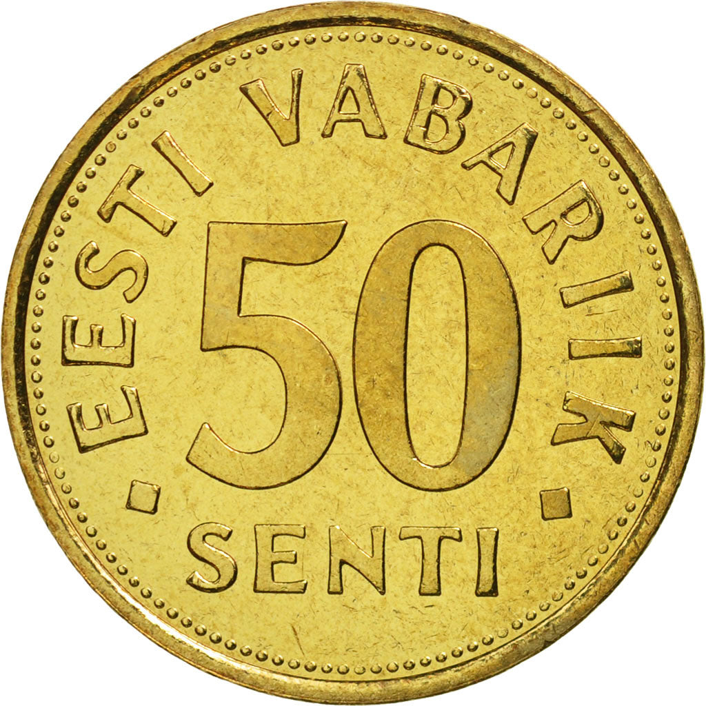 Moneta, Estonia, 50 Senti, 2004, FDC, Alluminio-bronzo, KM:24