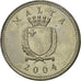Coin, Malta, 2 Cents, 2004, MS(63), Copper-nickel, KM:94