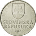 Coin, Slovakia, 2 Koruna, 2007, MS(63), Nickel plated steel, KM:13
