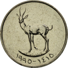 Emirati Arabi Uniti, 25 Fils, 1990, British Royal Mint, FDC, Rame-nichel, KM:4