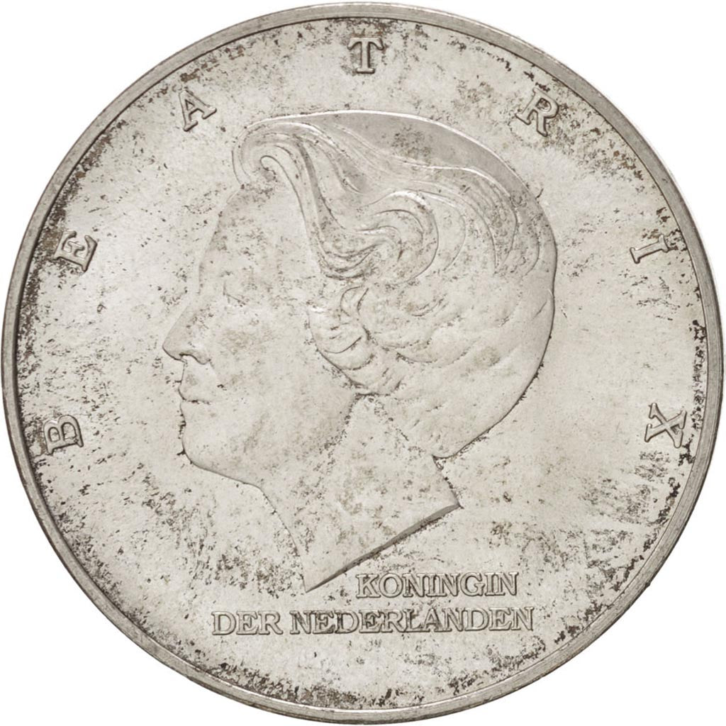 Munten, Nederland, Beatrix, Zilver, KM:224