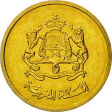 Coin, Morocco, Mohammed VI, 20 Santimat, 2002, MS(65-70), Aluminum-Bronze
