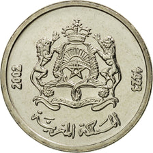 Coin, Morocco, Mohammed VI, 1/2 Dirham, 2002, MS(65-70), Copper-nickel, KM:116