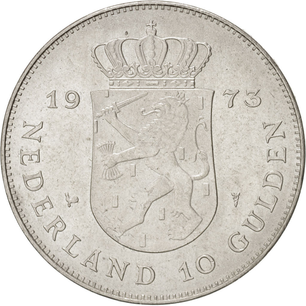 Munten, Nederland, Juliana, Zilver, KM:196