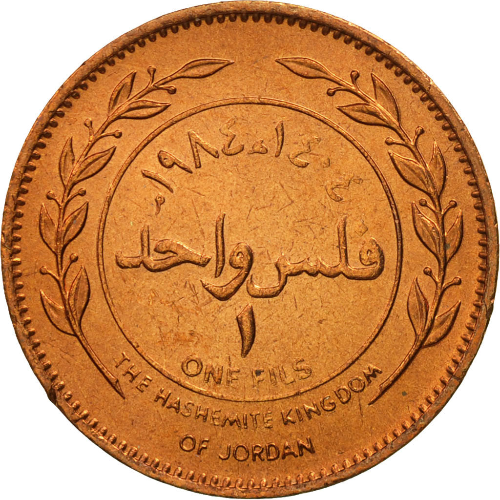 Giordania, Hussein, Fils, 1984, FDC, Bronzo, KM:35