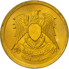 Moneda, Egipto, 5 Milliemes, 1973, FDC, Latón, KM:432