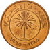 Coin, Bahrain, 5 Fils, 1965, MS(63), Bronze, KM:2