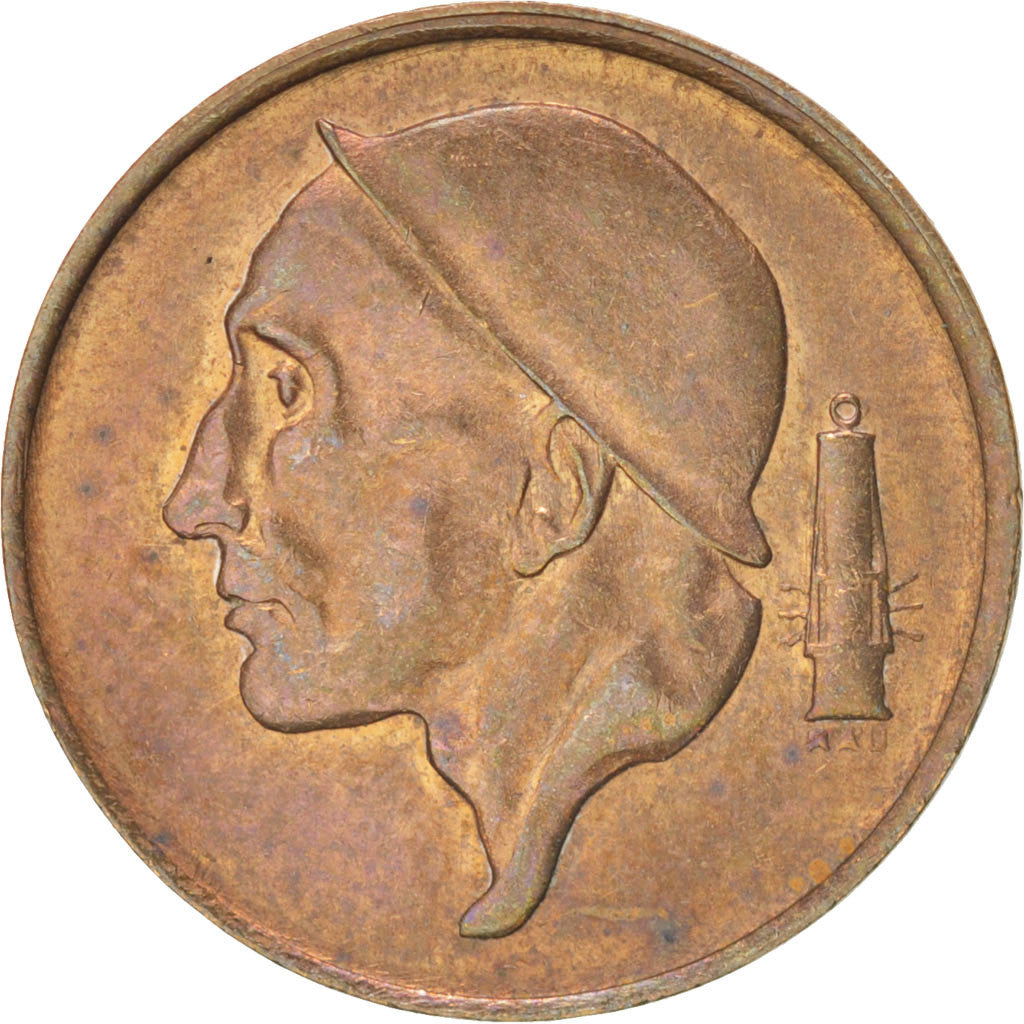 Moneta, Belgio, Baudouin I, 50 Centimes, 1965, SPL, Bronzo, KM:149.1