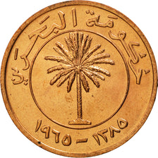 Coin, Bahrain, 10 Fils, 1965, MS(63), Bronze, KM:3