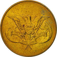Yemen Arab Republic, 10 Fils, 1974, MS(63), Brass, KM:35