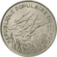 Congo Republic, 100 Francs, 1972, Paris, MS(63), Nickel, KM:1