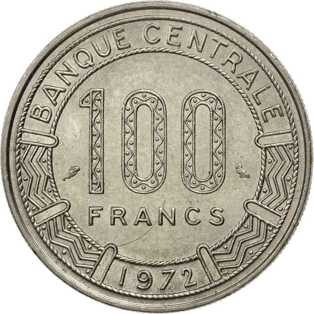 Congo Republic, 100 Francs, 1972, Paris, MS(63), Nickel, KM:1