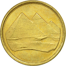 Egypt, Piastre, 1984, MS(65-70), Aluminum-Bronze, KM:553.1