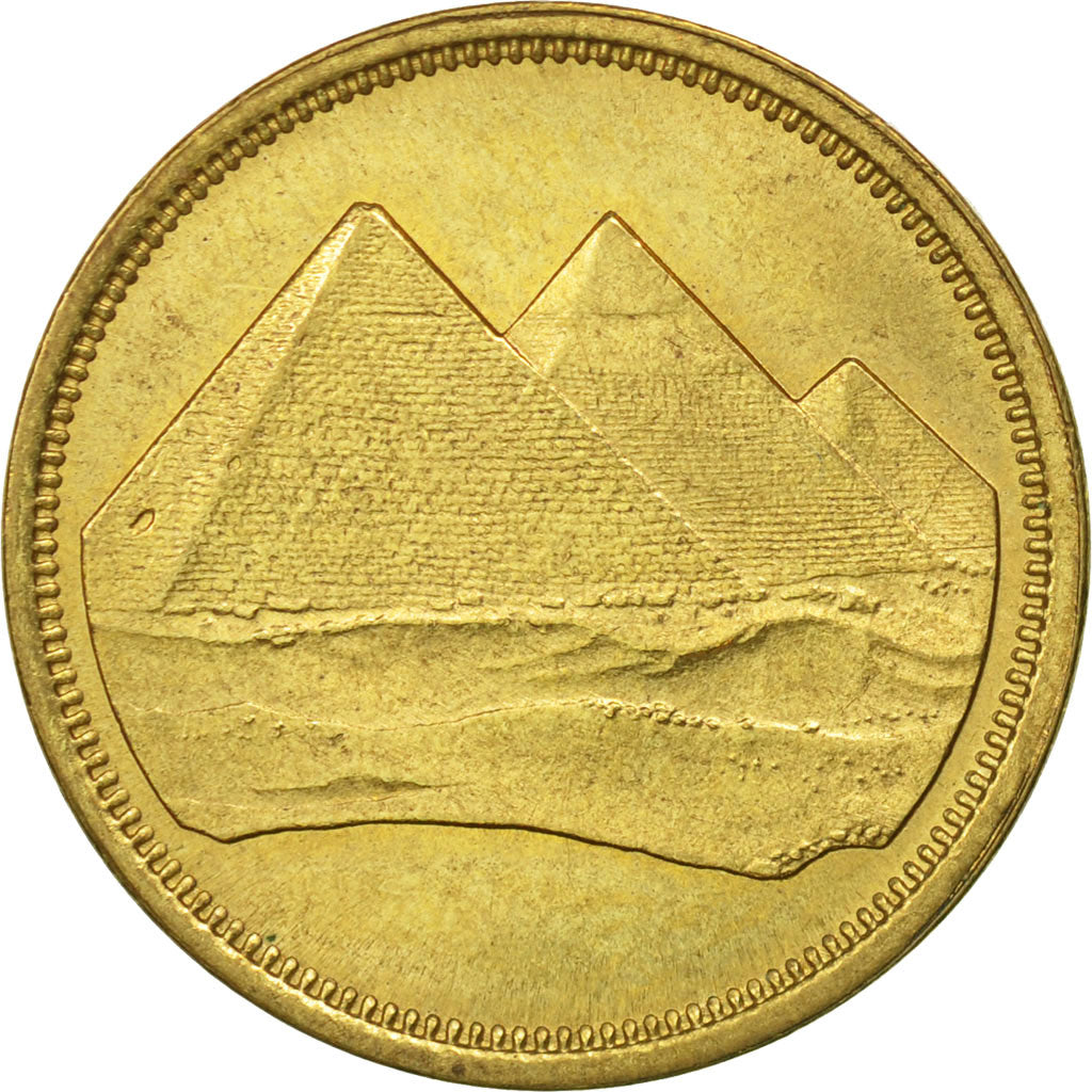 Coin, Egypt, 5 Piastres, 1984, MS(65-70), Aluminum-Bronze, KM:622.1