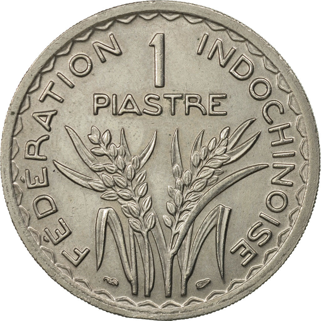 FRENCH INDO-CHINA, Piastre, 1947, Paris, FDC, Copper-nickel, KM:32.1