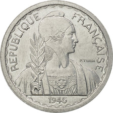 FRENCH INDO-CHINA, 10 Cents, 1945, Paris, FDC, Aluminium, KM:28.1